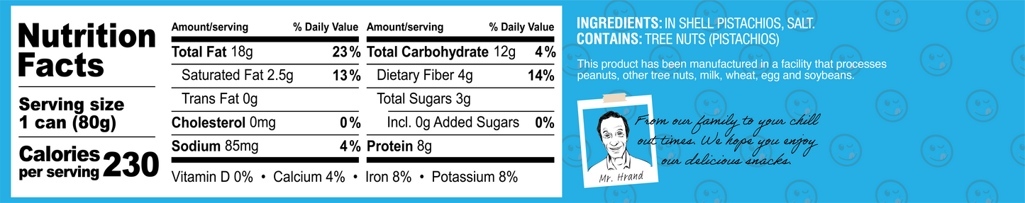 California Pistachios Nutrition Facts