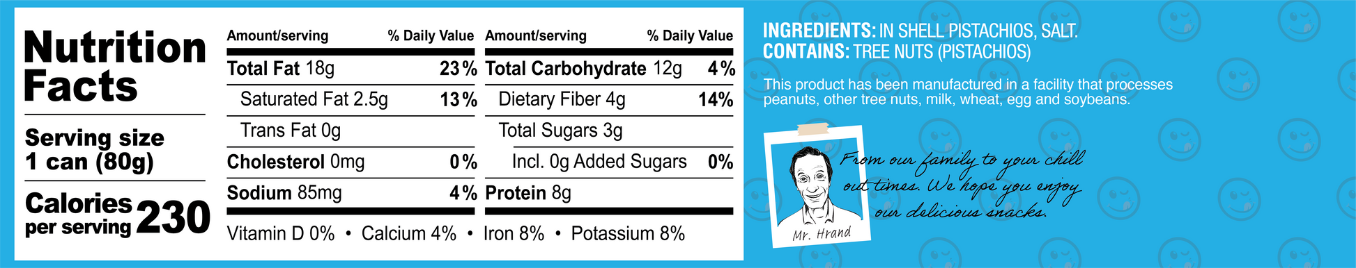 California Pistachios Nutrition Facts