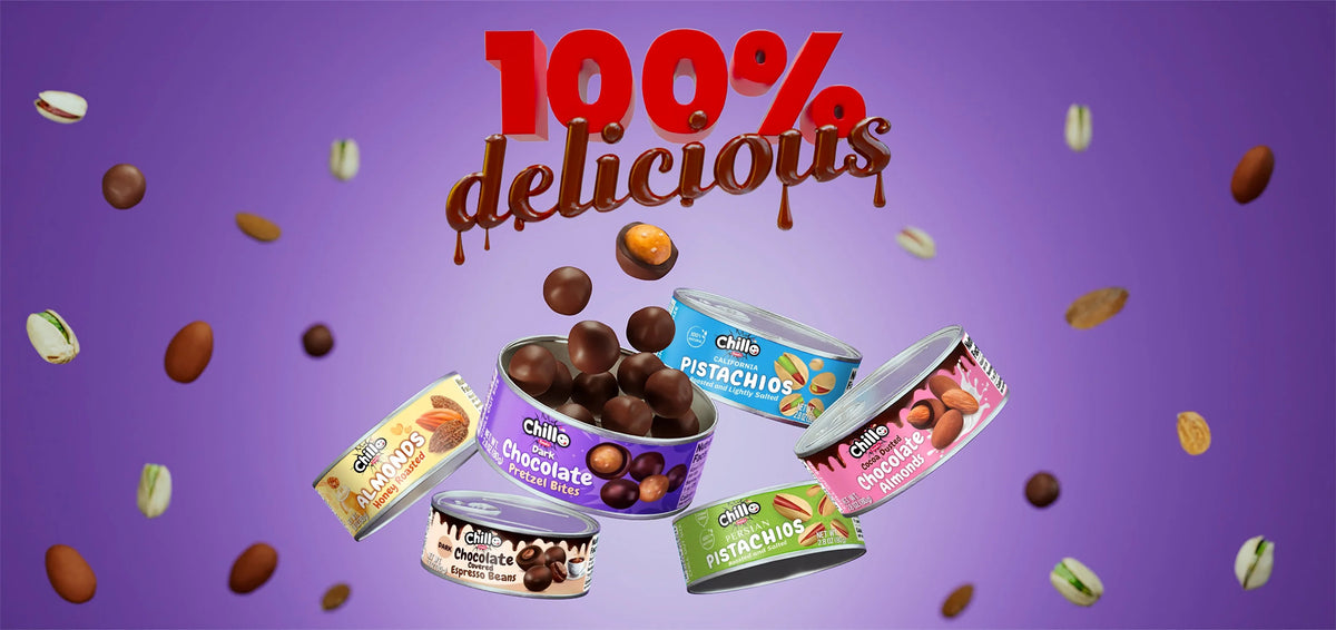 Shilo Candy Chillo Foods - Chocolate Snacks & Fresh Nuts | Yummy Snacks In the Can ...